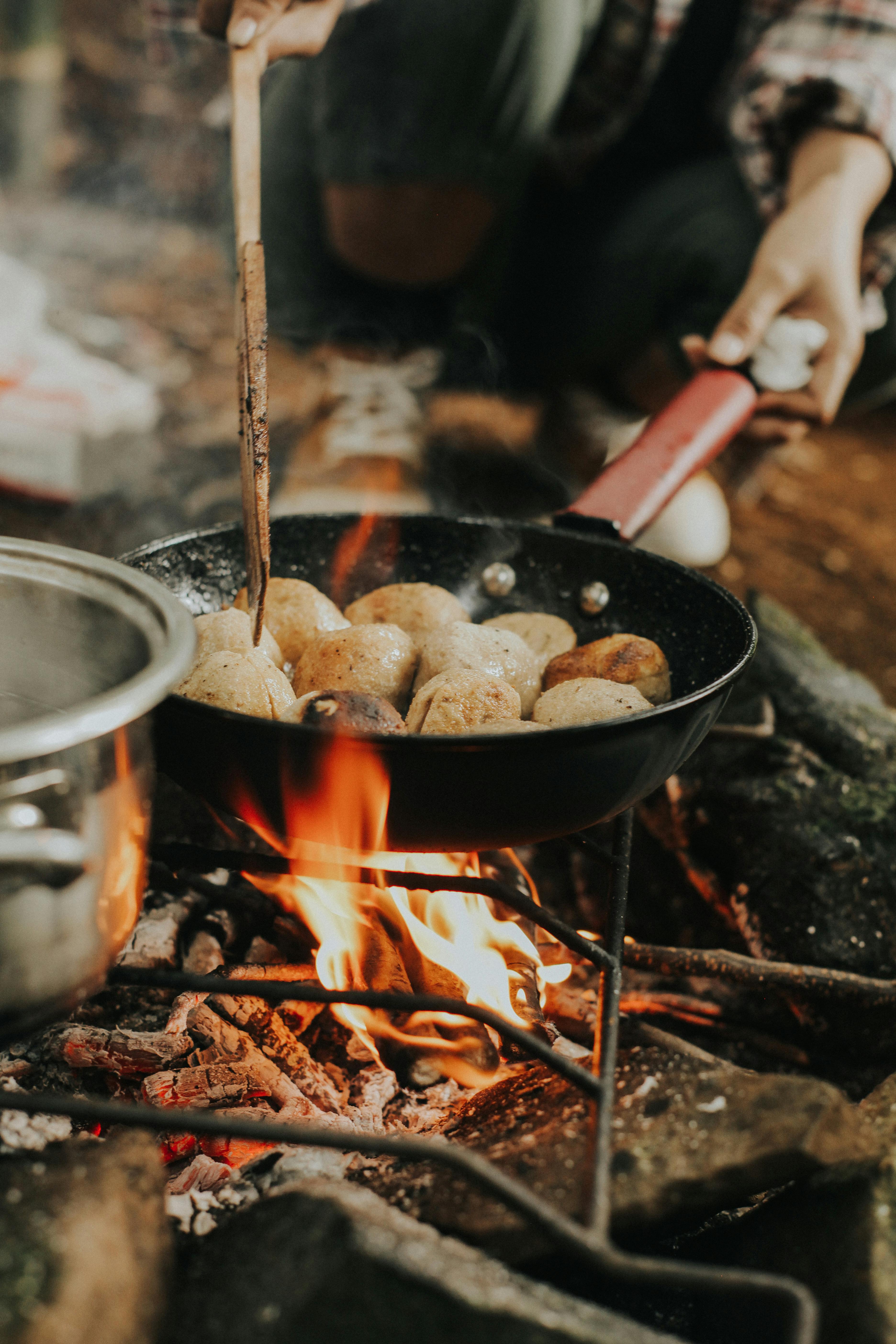 Traditional Greek food preparation